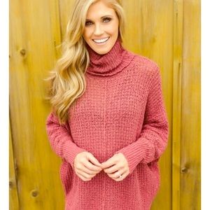 Brick Red Tunic sweater